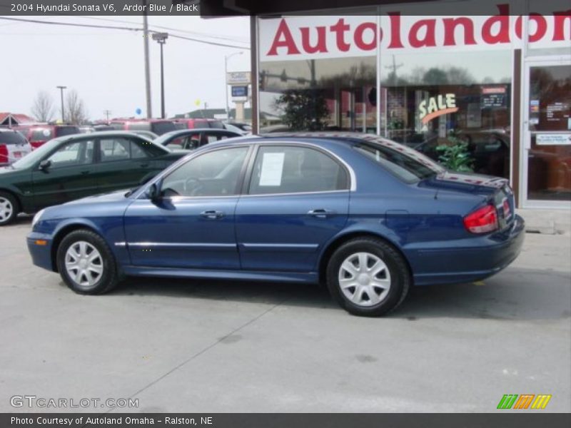 Ardor Blue / Black 2004 Hyundai Sonata V6