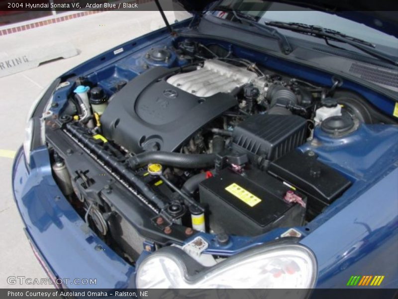 Ardor Blue / Black 2004 Hyundai Sonata V6