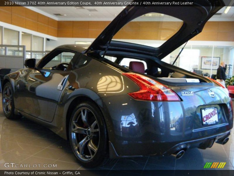 40th Anniversary Graphite / 40th Anniversary Red Leather 2010 Nissan 370Z 40th Anniversary Edition Coupe