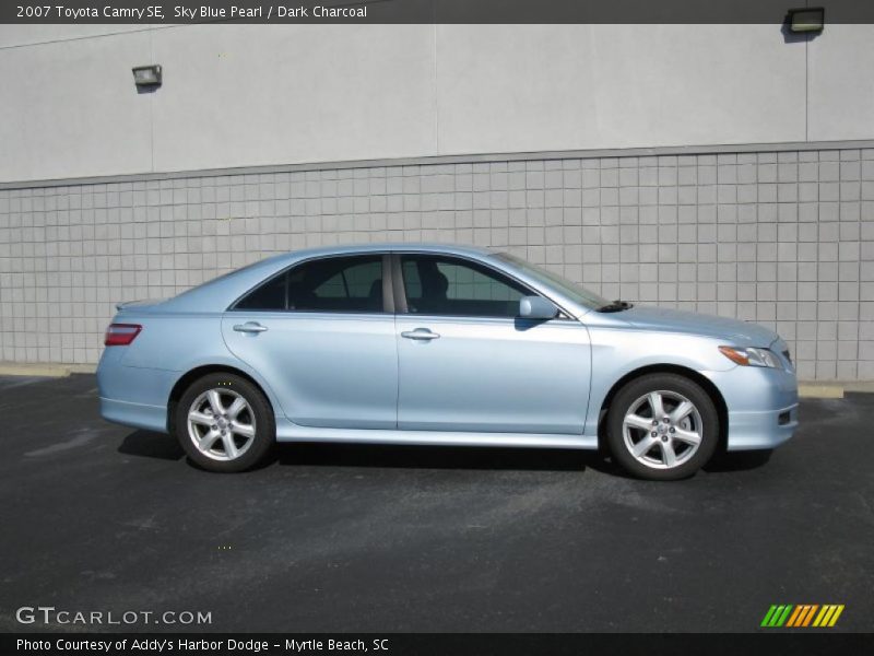 Sky Blue Pearl / Dark Charcoal 2007 Toyota Camry SE