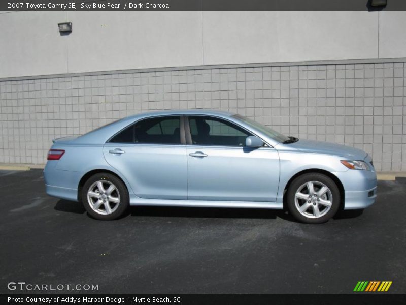 Sky Blue Pearl / Dark Charcoal 2007 Toyota Camry SE