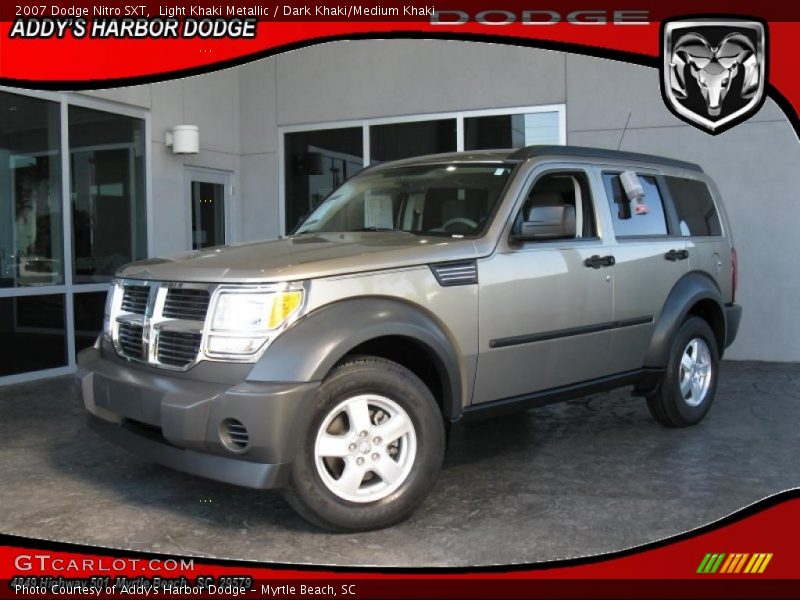 Light Khaki Metallic / Dark Khaki/Medium Khaki 2007 Dodge Nitro SXT