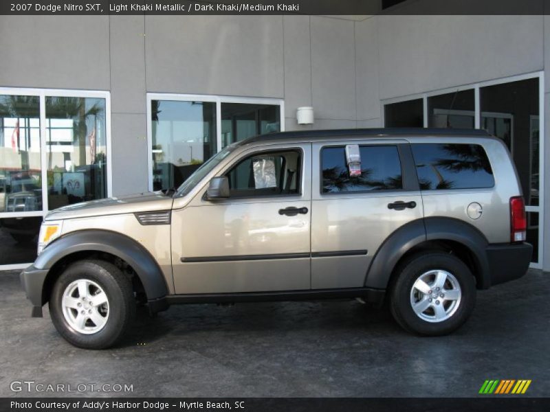 Light Khaki Metallic / Dark Khaki/Medium Khaki 2007 Dodge Nitro SXT