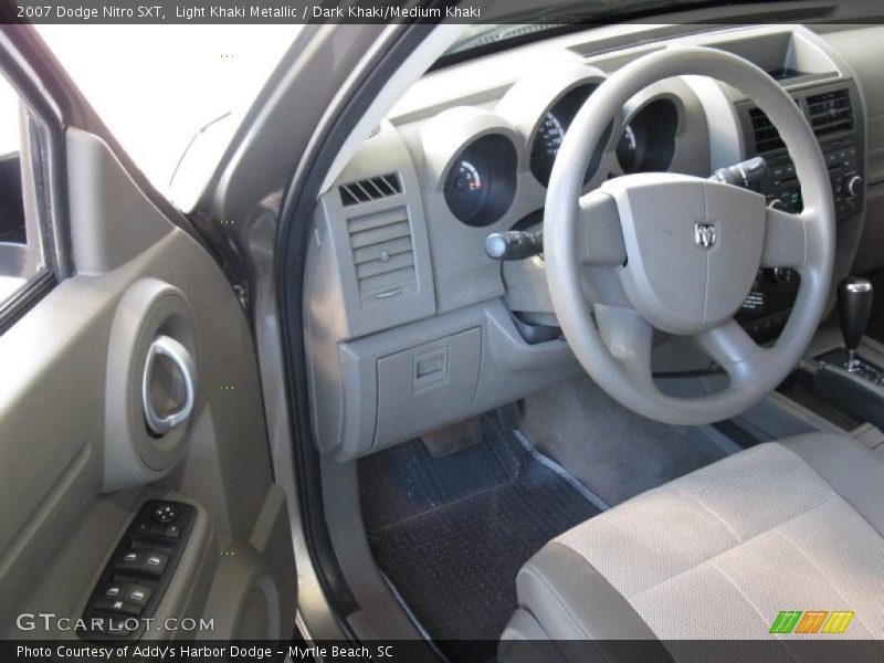 Light Khaki Metallic / Dark Khaki/Medium Khaki 2007 Dodge Nitro SXT