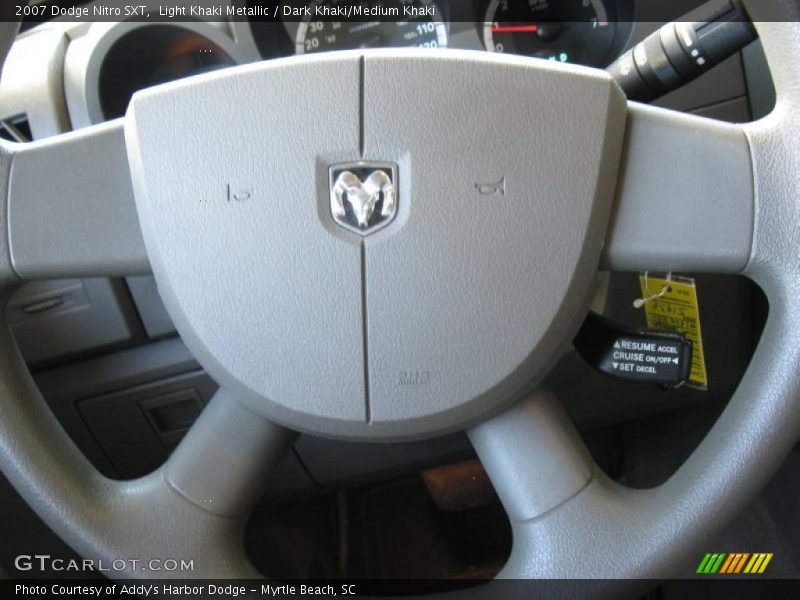 Light Khaki Metallic / Dark Khaki/Medium Khaki 2007 Dodge Nitro SXT