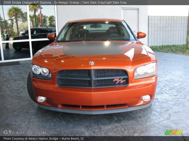 Go Mango! Orange / Dark Slate Gray/Light Slate Gray 2006 Dodge Charger R/T Daytona