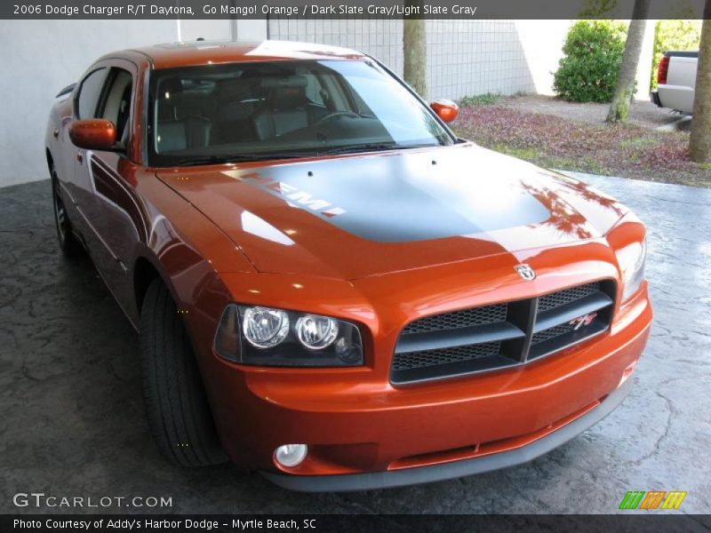 Go Mango! Orange / Dark Slate Gray/Light Slate Gray 2006 Dodge Charger R/T Daytona