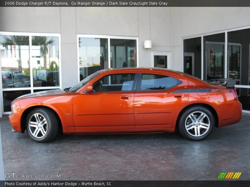Go Mango! Orange / Dark Slate Gray/Light Slate Gray 2006 Dodge Charger R/T Daytona
