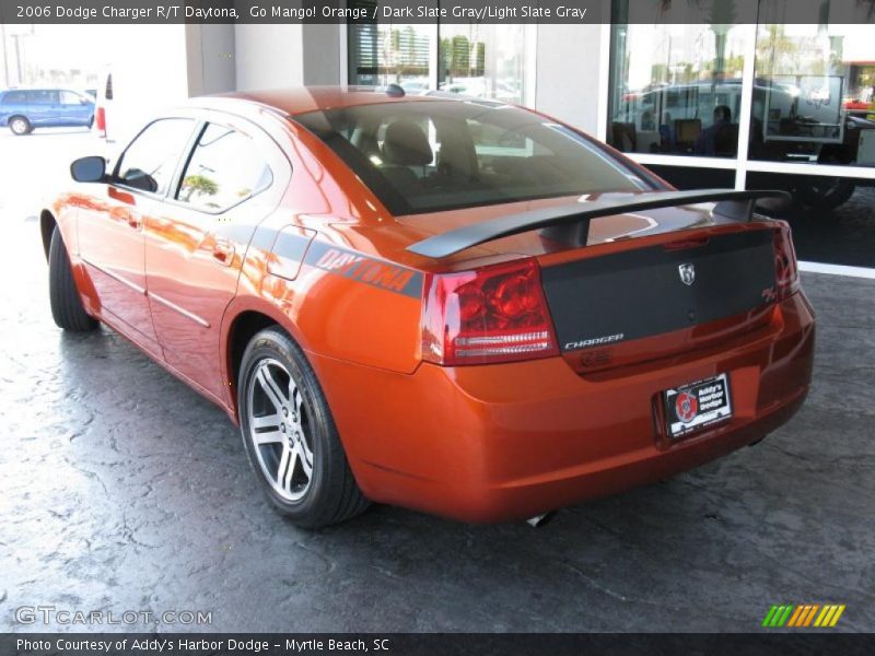 Go Mango! Orange / Dark Slate Gray/Light Slate Gray 2006 Dodge Charger R/T Daytona