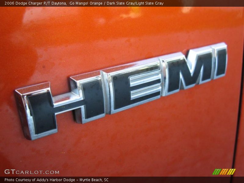 Go Mango! Orange / Dark Slate Gray/Light Slate Gray 2006 Dodge Charger R/T Daytona