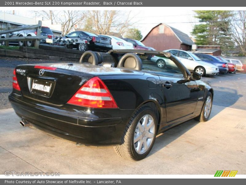 Black / Charcoal Black 2001 Mercedes-Benz SLK 230 Kompressor Roadster