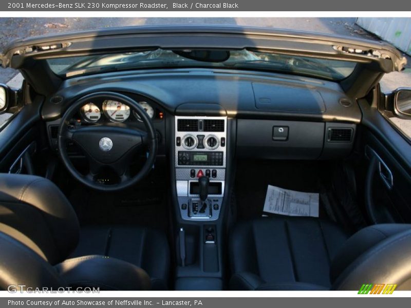 Black / Charcoal Black 2001 Mercedes-Benz SLK 230 Kompressor Roadster