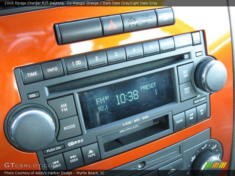 Go Mango! Orange / Dark Slate Gray/Light Slate Gray 2006 Dodge Charger R/T Daytona