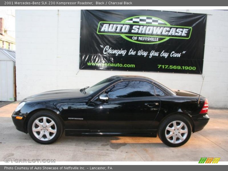 Black / Charcoal Black 2001 Mercedes-Benz SLK 230 Kompressor Roadster