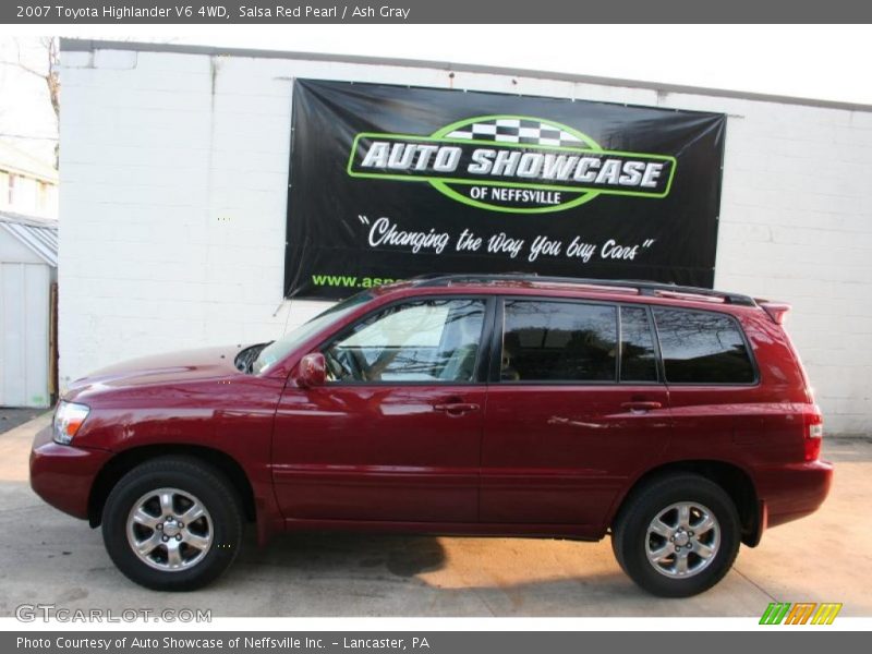 Salsa Red Pearl / Ash Gray 2007 Toyota Highlander V6 4WD