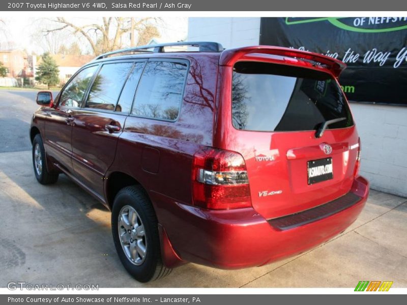 Salsa Red Pearl / Ash Gray 2007 Toyota Highlander V6 4WD