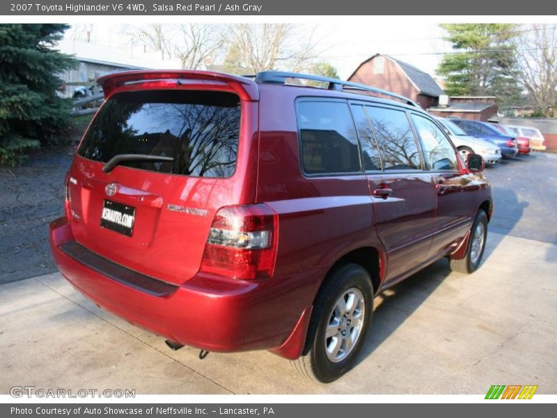Salsa Red Pearl / Ash Gray 2007 Toyota Highlander V6 4WD
