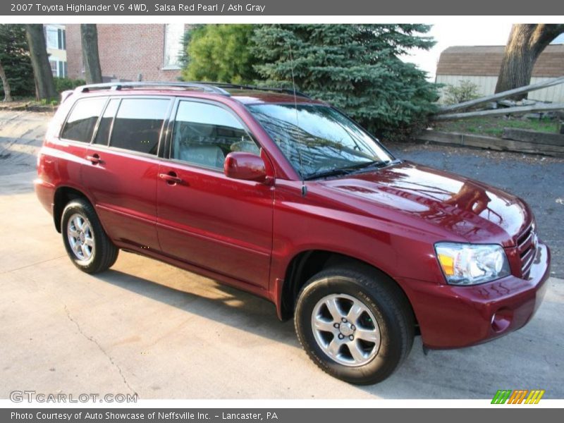 Salsa Red Pearl / Ash Gray 2007 Toyota Highlander V6 4WD