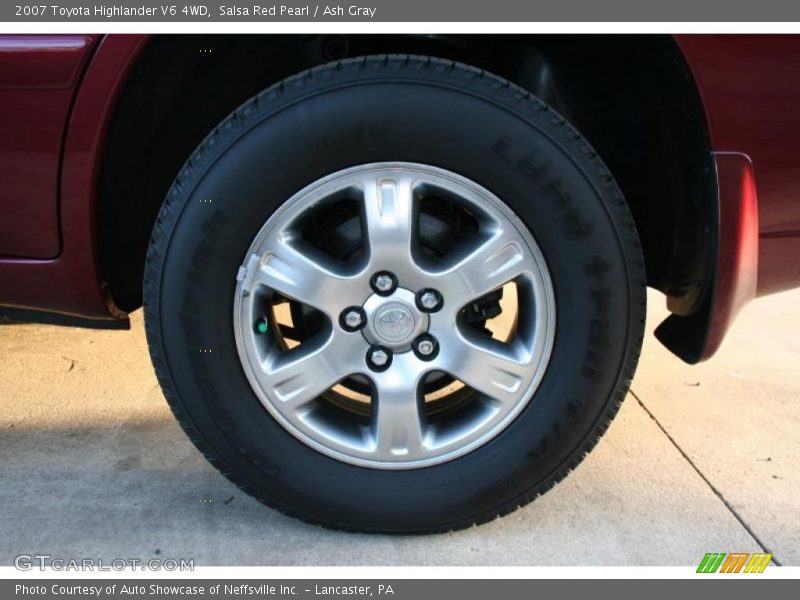 Salsa Red Pearl / Ash Gray 2007 Toyota Highlander V6 4WD