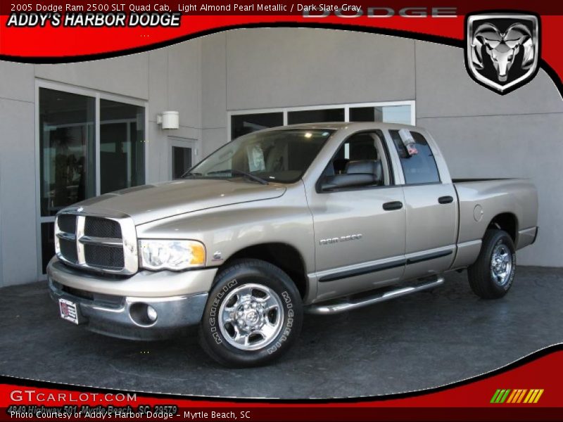 Light Almond Pearl Metallic / Dark Slate Gray 2005 Dodge Ram 2500 SLT Quad Cab
