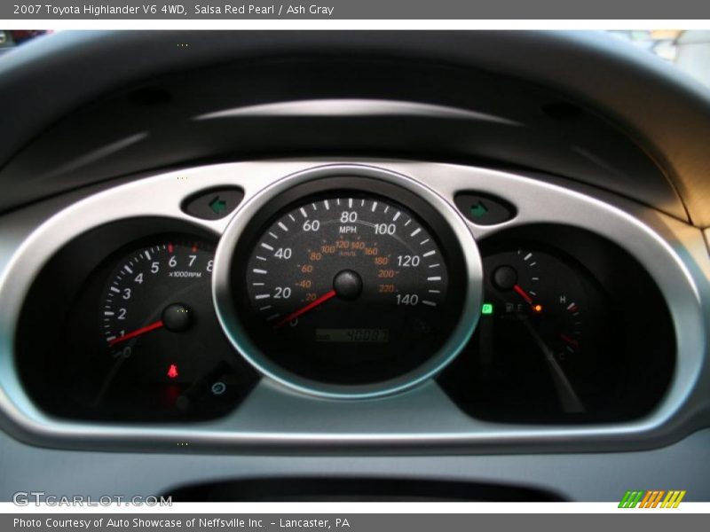 Salsa Red Pearl / Ash Gray 2007 Toyota Highlander V6 4WD