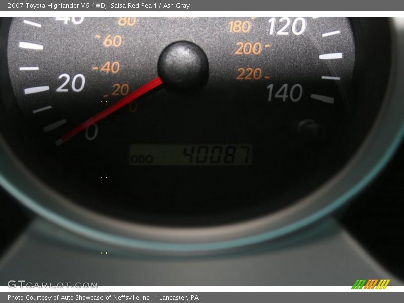 Salsa Red Pearl / Ash Gray 2007 Toyota Highlander V6 4WD