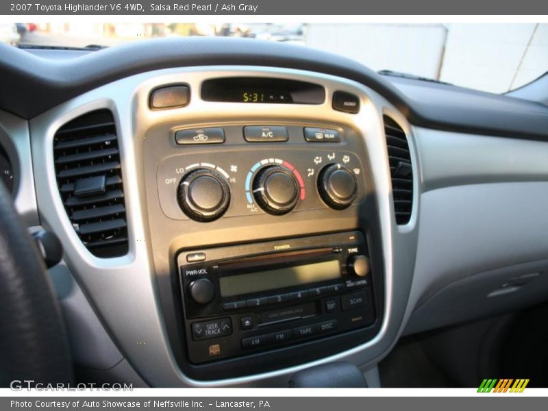 Salsa Red Pearl / Ash Gray 2007 Toyota Highlander V6 4WD