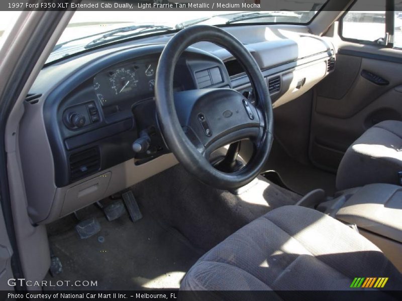 Light Prarrie Tan Metallic / Medium Mocha 1997 Ford F350 XLT Extended Cab Dually