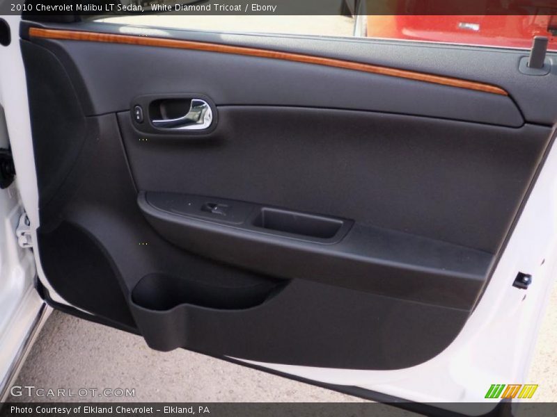 White Diamond Tricoat / Ebony 2010 Chevrolet Malibu LT Sedan