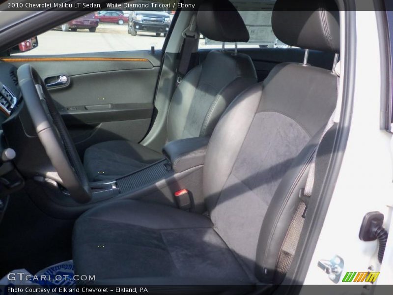 White Diamond Tricoat / Ebony 2010 Chevrolet Malibu LT Sedan