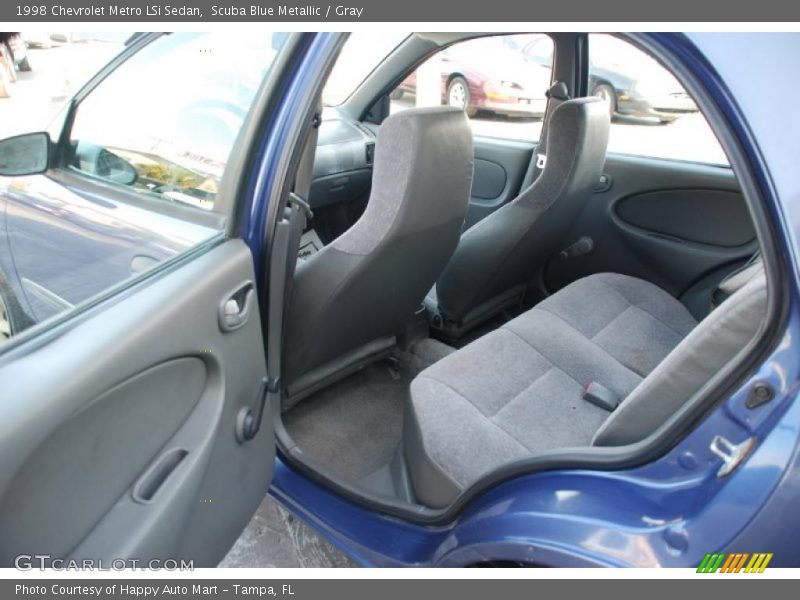 Scuba Blue Metallic / Gray 1998 Chevrolet Metro LSi Sedan