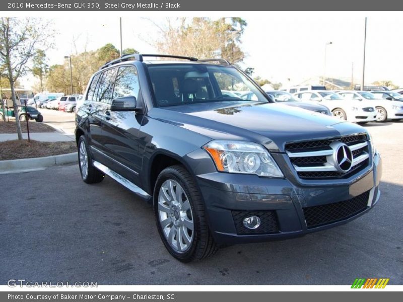 Steel Grey Metallic / Black 2010 Mercedes-Benz GLK 350