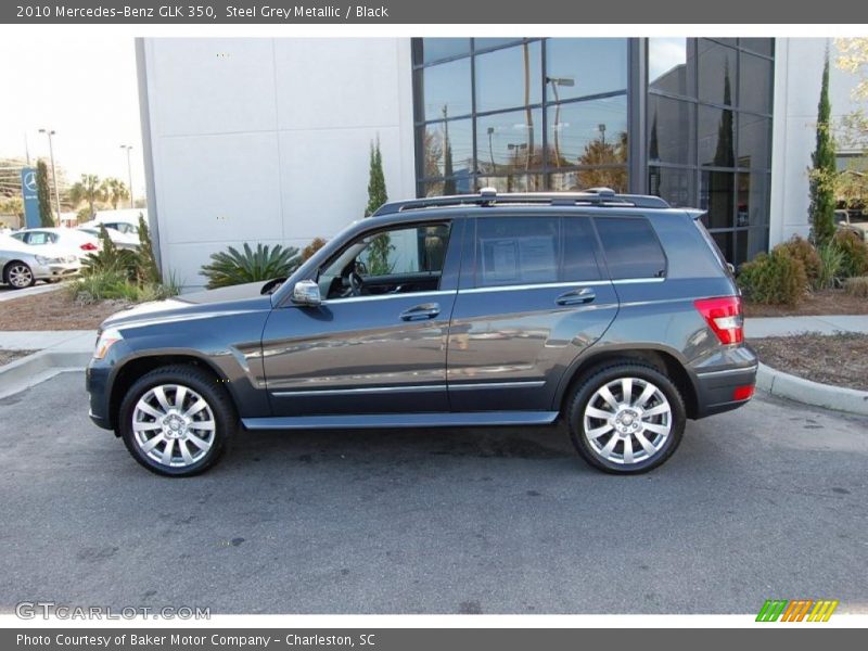 Steel Grey Metallic / Black 2010 Mercedes-Benz GLK 350
