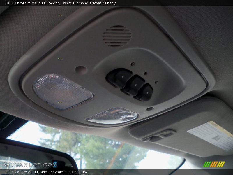 White Diamond Tricoat / Ebony 2010 Chevrolet Malibu LT Sedan