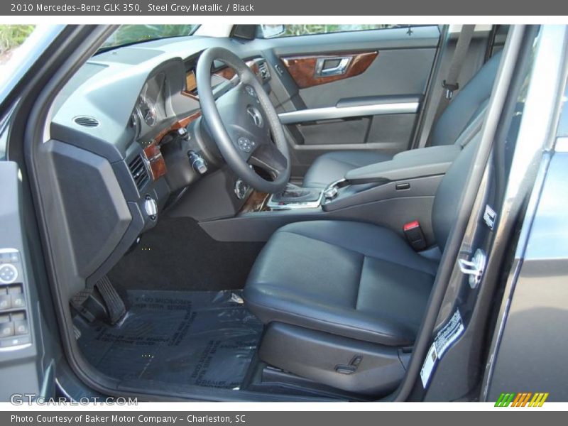 Steel Grey Metallic / Black 2010 Mercedes-Benz GLK 350