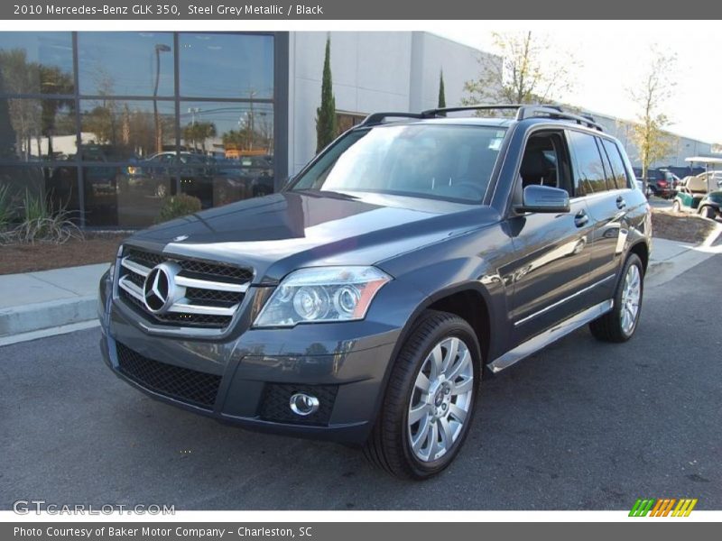 Steel Grey Metallic / Black 2010 Mercedes-Benz GLK 350