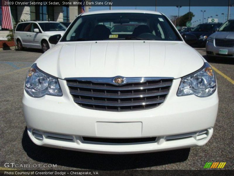 Stone White / Dark Slate Gray 2009 Chrysler Sebring LX Sedan