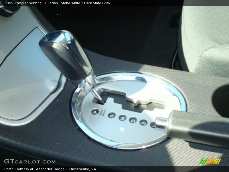 Stone White / Dark Slate Gray 2009 Chrysler Sebring LX Sedan