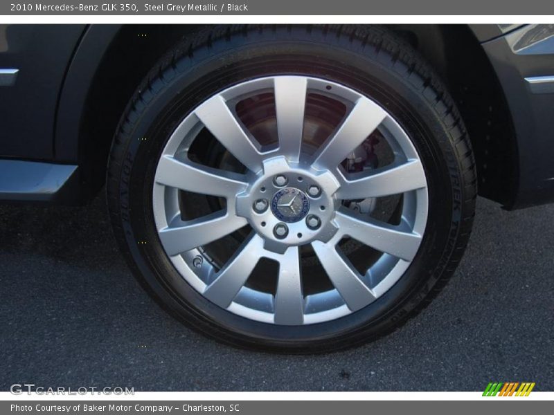 Steel Grey Metallic / Black 2010 Mercedes-Benz GLK 350