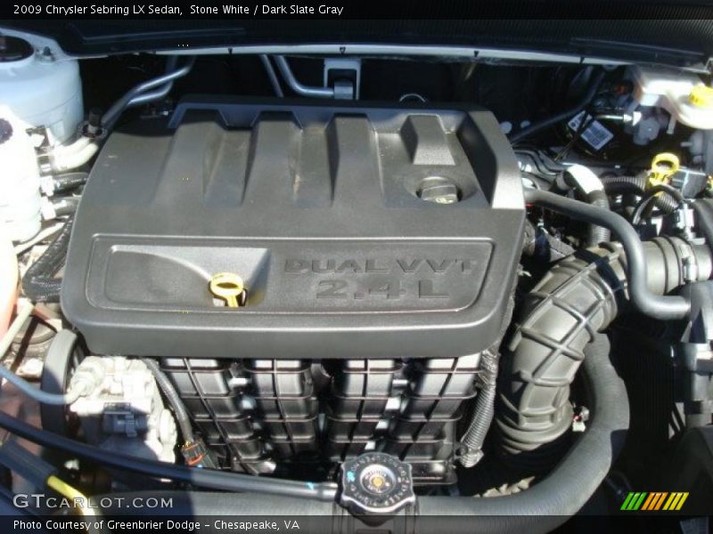 Stone White / Dark Slate Gray 2009 Chrysler Sebring LX Sedan