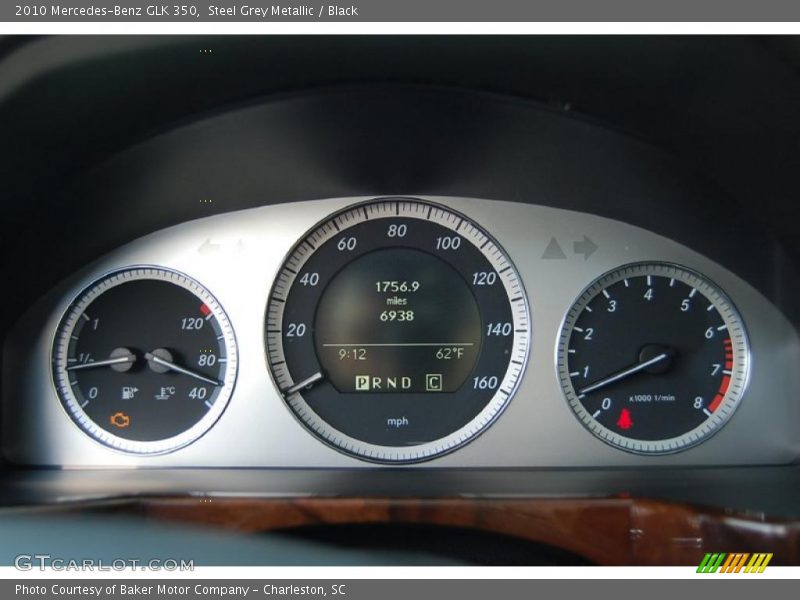 Steel Grey Metallic / Black 2010 Mercedes-Benz GLK 350