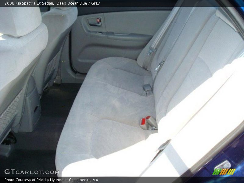 Deep Ocean Blue / Gray 2008 Kia Spectra EX Sedan