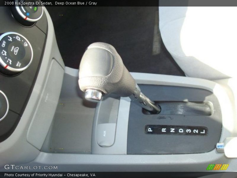 Deep Ocean Blue / Gray 2008 Kia Spectra EX Sedan