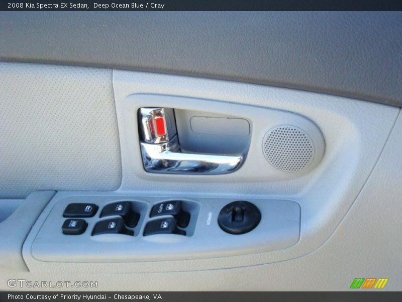 Deep Ocean Blue / Gray 2008 Kia Spectra EX Sedan