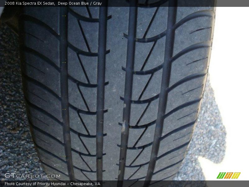 Deep Ocean Blue / Gray 2008 Kia Spectra EX Sedan