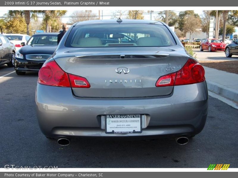 Platinum Graphite / Wheat 2009 Infiniti G 37 Journey Sedan