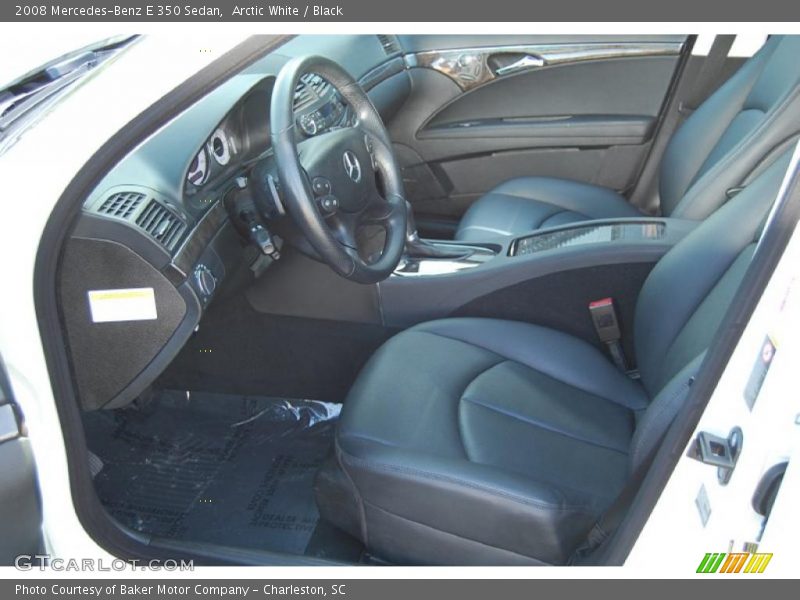 Arctic White / Black 2008 Mercedes-Benz E 350 Sedan