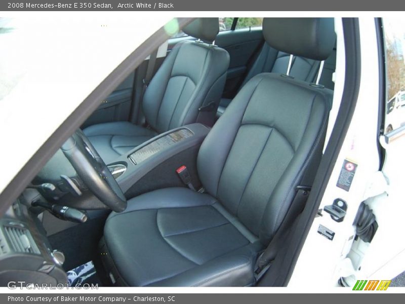 Arctic White / Black 2008 Mercedes-Benz E 350 Sedan