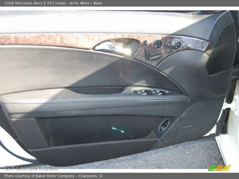 Arctic White / Black 2008 Mercedes-Benz E 350 Sedan