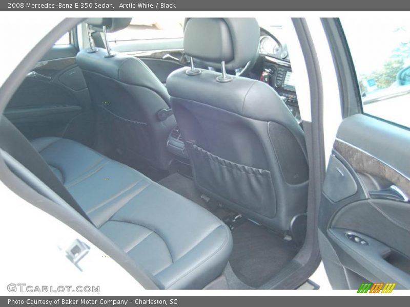 Arctic White / Black 2008 Mercedes-Benz E 350 Sedan